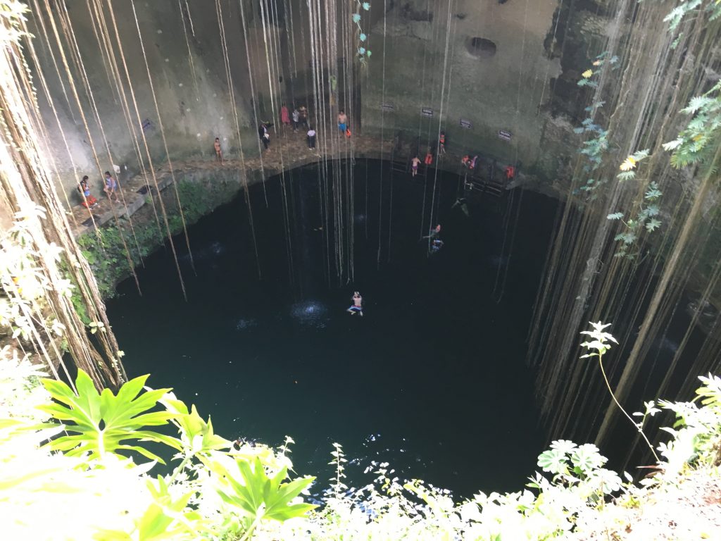 "Swim at Your own Risk!" 150 Feet Deep